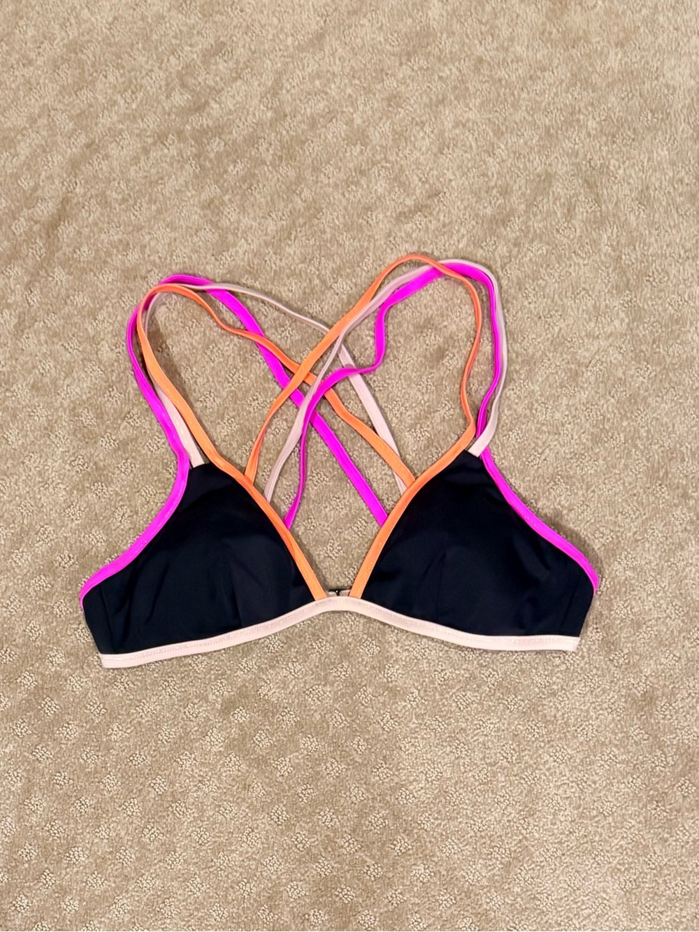 NEVER WORN Victoria's Secret Strappy Cross-Back Triangle Unpadded Bikini Top